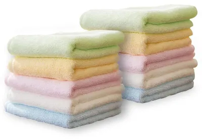 Produktbild von Yoofoss Baby Waschlappen 10er Set 25x25cm Handtücher Weich Waschtücher Kleine Tücher Bunt Gesichtstücher für Säuglinge Kinder Multifunktion Bambusfaser, Baby Hautpflege Reinigung
