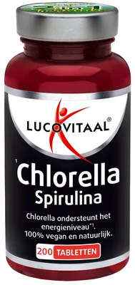 Productafbeelding van Lucovitaal Chlorella Spirulina 1200/300 formule 200 tabletten