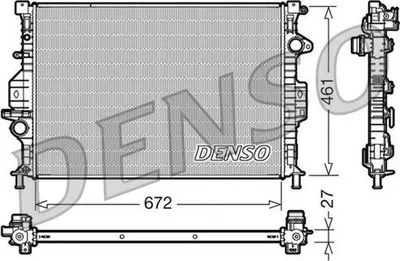 Produktbild von DENSO DRM10069 Kühler Wasserkühler Motorkühler für FORD FOCUS III Turnier MONDEO IV Turnier (BA7) S-MAX (WA6) FOCUS III für VOLVO XC60 (156)