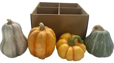 Produktbild von Dekofiguren Lafiora 4er-Set Kürbisse 12 x 12 x 14 cm