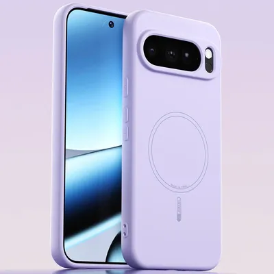 Obrázek produktu pro Magnetické pouzdro pro Google Pixel 10/Pixel 10 Pro, kompatibilní s MagSafe, tekutý silikon, nárazuvzdorné a odolné proti poškrábání Fialová