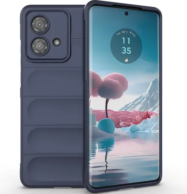 Obrázek produktu pro Pouzdro na mobilní telefon pro Motorola Edge 40 Neo Soft TPU Silikonový nárazuvzdorný protiskluzový kryt Dark Blue