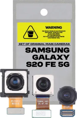 Immagine prodotto di Set di 3 fotocamere principali originali per Samsung S20 FE 5G SM-G781B