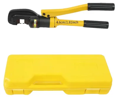 Immagine prodotto di Macchina da taglio per acciaio, potenza di taglio di 8 tonnellate, design compatto e portatile, colore giallo