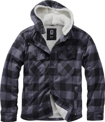 Produktbild von Brandit Lumber Outdoorjacke Kapuzen Größe XL Farbe Schwarz/Grau