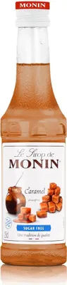 Produktbild von Monin Caramel Light Sirup 250 ml - Für Cocktail und Kaffee (1er Pack)