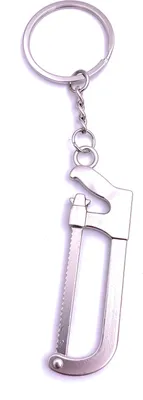 Immagine prodotto di Onwomania Sega Hacksaw Portachiavi Portachiavi Argento in metallo
