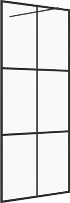Immagine prodotto di Parete per Doccia Walk-in Vetro Trasparente ESG Nera 100x195 cm