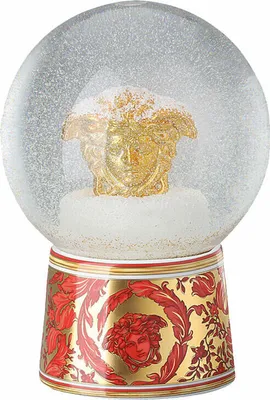 Immagine prodotto di Rosenthal Versace Schneekugel L Medusa Garland Red, Materialmix, 14498-409958-24640
