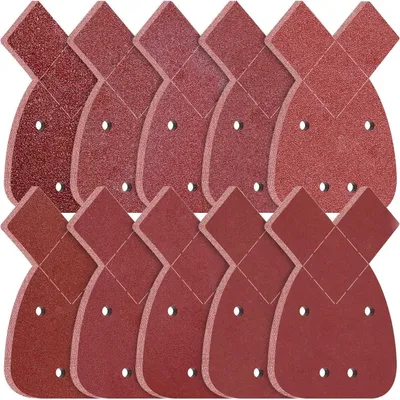 Produktbild von Schleifpapier für Dreieckschleifer Klett 100 Stück Körnung 40-600 140x90mm Aluminiumoxid