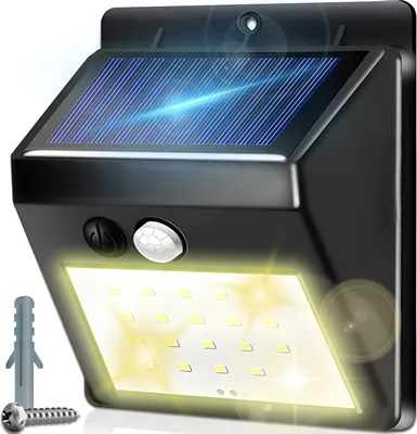 Produktbild von Solarlampen für Außen Bewegungsmelder 20 LED IP64 Solarleuchte Solarlampe 1200mAh Wasserdichte Wandleuchte Garten Gartenleuchten Aussenleuchte Retoo
