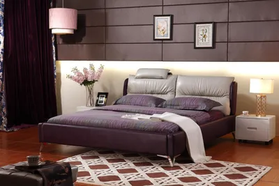 Immagine prodotto di Letto moderno design XXL letti stile hotel doppio in pelle 140 160 180x200cm