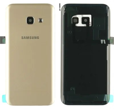 Produktbild von Samsung Galaxy A3 2017 (SM-A320F) Backcover + Kameraglas + Kleber, Gold