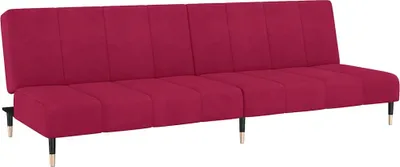 Produktbild von vidaXL Schlafsofa 2-Sitzer Weinrot Samt