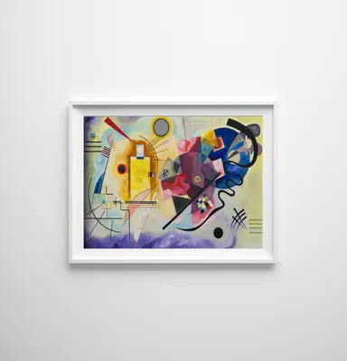 Produktbild von Poster - Canvas - Leinwand - 59,4 cm x 42 cm - Abstraktion Wassily Kandinsky