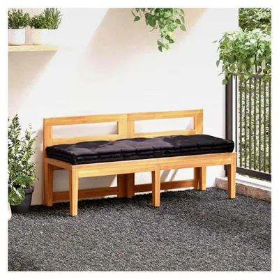 Produktbild von Palettenkissen mit Baumwollbezug und Füllung, 120x40x7 cm, Anthrazit, mit Griff und Stoffkante, für Gartenbank und Palettensofa
