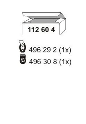 Image de Ernst | Kit de montage, silencieux (112604) adapté à VW, Seat