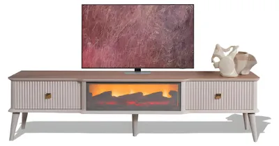 Produktbild von Die perfekte Kombination: TV-Lowboard, Kamin und Stauraum in einem Design