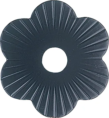 Produktbild von Zierrosette (Pfettenscheibe) ø 80x4 mm, Bohr-ø 13 mm, schwarz pulverbesch. (B)