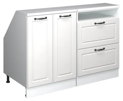 Obrázek produktu pro Sada skříní pro šikmou střechu Vicco Rion Bílý venkovský dům 120 cm Sada 2 korpusů skříně hloubka 60 cm, Model 60057