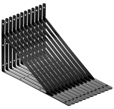 Image de Supports muraux lourds pour étagères - Supports muraux en acier inoxydable