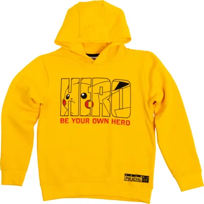 Produktbild von Pokémon Hoodie Yellow - Be Your Own Hero, rozmiar 128 cm, 100% bawełna, Team Pikachu, super miękka, oficjalny produkt licencyjny