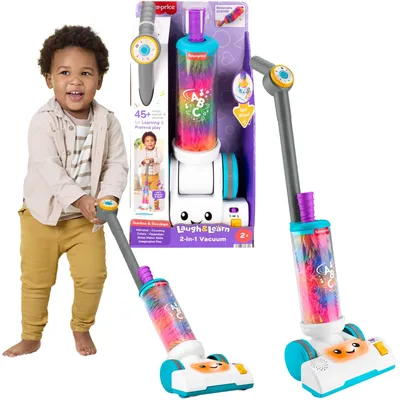 Obrázek produktu pro Fisher-Price Dětský vysavač 2 v 1 – interaktivní vzdělávací hračka