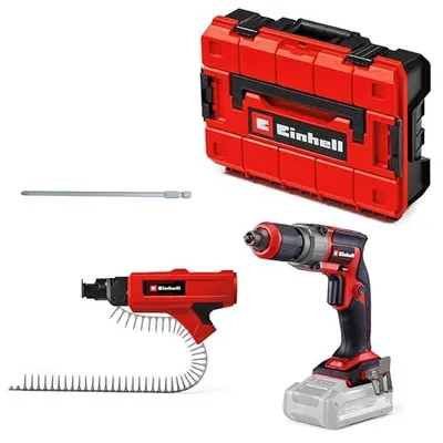 Einhell Professional Akku-Trockenbauschrauber TP-DY 18 Li BL mit Magazinvorsatz – Produktbild 1