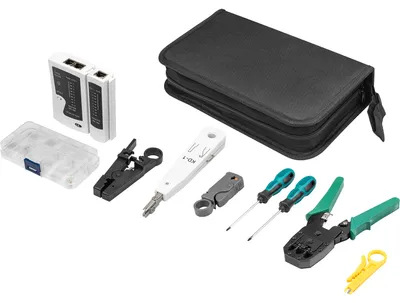 Productafbeelding van DIGITUS DN-94027 Netwerktoolset, 12-delig
