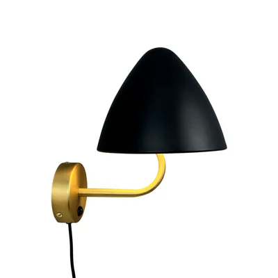 Produktbild von Wandleuchten Wandlampe LED Wandbeleuchtung Leselampe Wohnzimmer Metall Schlafzimmer OULU Messing schwarz