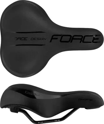 Image de Force Comfort Gel Lady Tourist Saddle Black 180 mm Stainless Steel Saddle