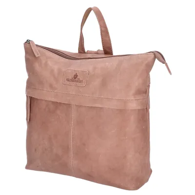 Produktbild von The Skandinavian Brand Damen Leder Rucksack  beige : beige Farbsortierung: beige