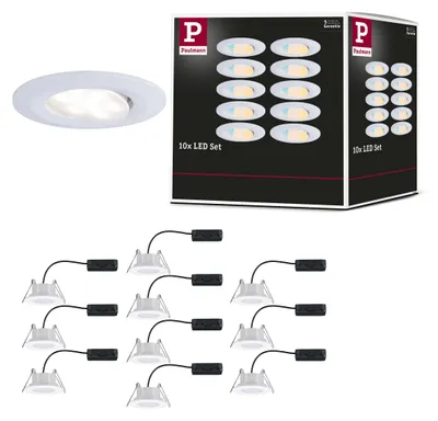 Produktbild von Paulmann LED Einbauleuchte Calla 10er-Set