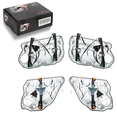 Produktbild von 4x Fensterheber Metallplatte vorne hinten links rechts für VW POLO 9N 4/5 Türer