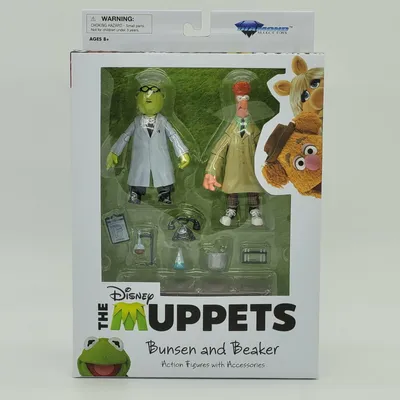 Produktbild von DIAMOND SELECT THE MUPPETS DELUXE BUNSEN and BEAKER ACTION FIGURE NEW!