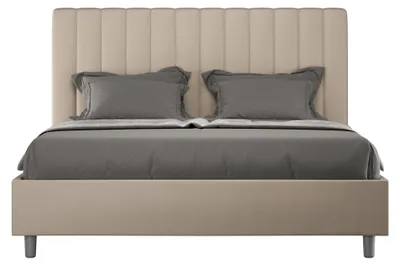 Immagine prodotto di Letto Matrimoniale 160x210 cm con Rete e Contenitore Agueda Tortora