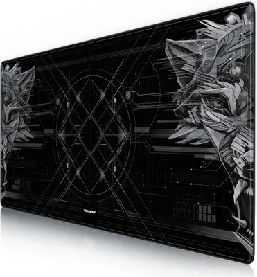 Produktbild von Titanwolf Gaming Mauspad, XXXL Speed Mousepad 1200 x 600 mm, Geschwindigkeit & Präzision, Doppelwolf