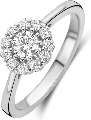 Produktbild von New Bling - 9NB-1438-50 - zilveren ring met zirkonia - 925 sterling silver - rhodium plated
