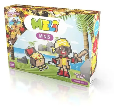 Zdjęcie produktu dla Meli Minis Zestaw klocków-puzzli 2w1 - Pirate