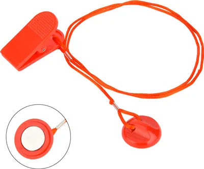 Obrázek produktu pro Zámek bezpečnostního spínače pro běžecké trenažéry, univerzální, červený (magnetický, střední velikost)