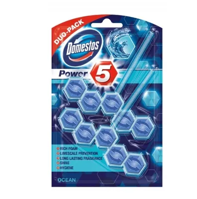 Obrázok produktu pre Domestos Toaletná Vôňa Ocean 2x55g - Závesný Osviežovač Vzduchu pre WC