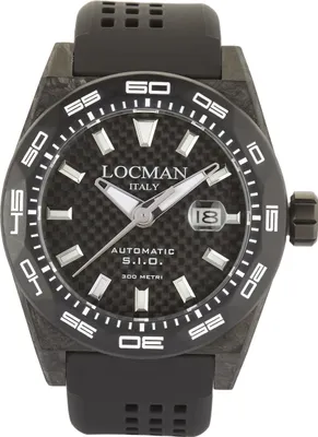 Produktbild von 0216V5-CBCBNKWS2K Italy Herrenuhr Stealth Automatik Carbon schwarz Ref. 0216 Locman