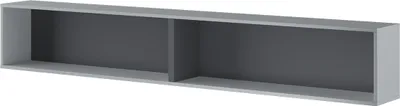 Produktbild von MEBLINI Hängeschrank für Horizontal Schrankbett Bed Concept - Wandschrank mit Regalen - BC-30 - Grau/Graphit