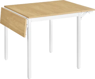 Produktbild von VASAGLE Esstisch, klappbarer Küchentisch für 2-4 Personen, für kleine Räume, Weiß