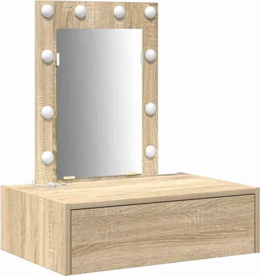 Produktbild von vidaXL Schminktisch mit Schubladen Braun 60 x 40 x 70 cm Holzwerkstoff