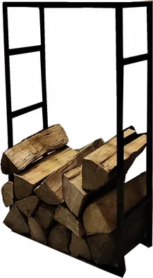 Immagine prodotto di Porta legna da ardere Nero Porta legna da ardere Cesto per legna da ardere in metallo Porta legna da ardere Cesto per legna da ardere; 60x25x100cm