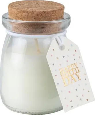 Produktbild von Feuer und Flamme "Happy Birthday" Duftkerze
