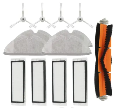 Productafbeelding van Onderdelenset voor stofzuigrobots - 13-delig, inclusief HEPA-filters, hoofdborstel, zijborstels en reinigingsgereedschap