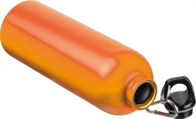 Produktbild von Edelstahl Trinkflasche / mit Karabiner / 750ml / Farbe orange