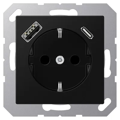 Produktbild von JUNG A1520-15CASWM - Typ F - Kunststoff - IP20 - 16 A - 50/60 Hz - 5 V